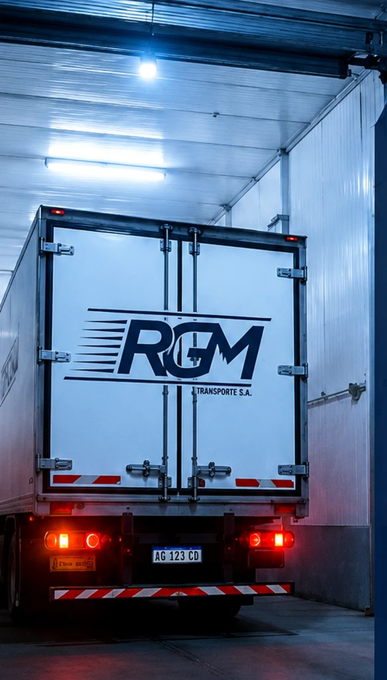 Camión Rogam dentro de depósito frigorífico
